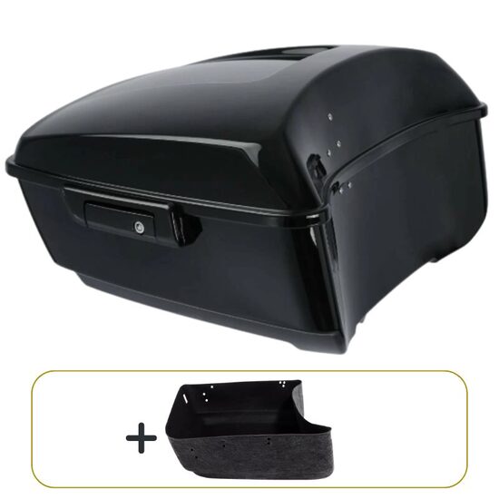 Full size Tour Pack for Touring 2014+, with inner liner, black latch and hinges